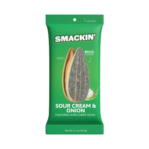 SMACKIN' Sunflower Seeds Sour Cream & Onion 6 pack - 1.5 oz bags