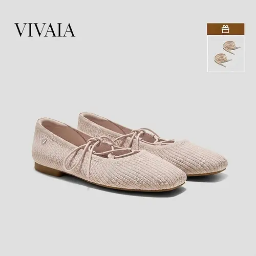 VIVAIA Women’s Square-Toe Lace-Up Mary Jane Flats, Lightweight Foldable Fall Shoes for Women with Arch Support, Back to School Shoes (Miley), Shoe, Walking Shoes tiktokshopbacktoschool,back to school,back to school haul