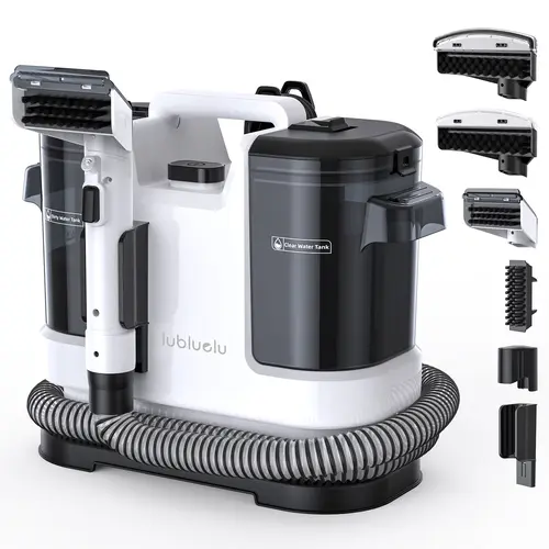 Lubluelu V6 High Suction Portable Lightweight Carpet & Upholstery Cleaner - 13.5KPa US Plug Spot Cleanup Vacuum with Dual-Tank Deep Cleaning for Pet Stains, Sofas
