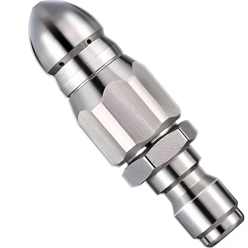 Sewer Cleaning High-Pressure Jetter Kit - 5000 PSI Stainless Steel Power Washer Drain Hose Tool, 1/4" Quick Connector, High Flow Nozzle, Powerful Jetting, Surface Safe Cleaning & Car Accessories