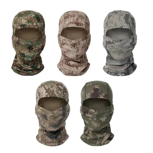 Yeomoo 5Pack Camo Tactical Balaclava Set | UV Protection Face Mask & Neck Gaiter | Unisex Shiesty for Motorcycle, Fishing, Hiking | Breathable Windproof Outdoor Sport Ski Mask