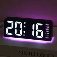 LED Digital Clock, Clock With Temperature, 1 Count Multifunctional Date and Temperature Display Desktop Electronic Clock, Digital Alarm Clocks, Digital Clocks For Bedrooms, Decorative for Living Room, Bedroom and Office #GLOBAL PICKS