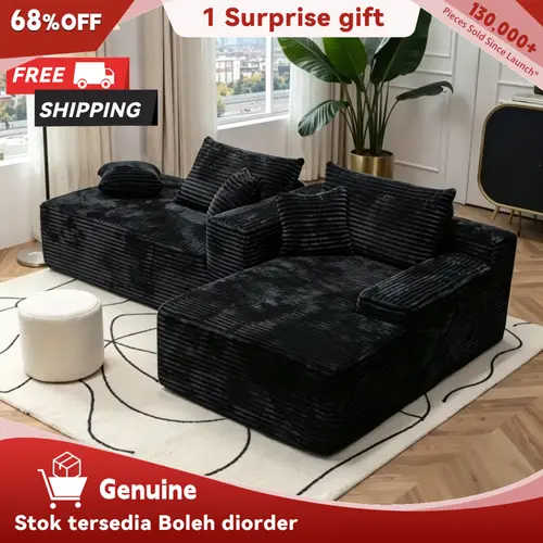 [2Packs Shipped]Niccae Convertible Floor Sofa Bed - Convertible Folding Couch, 15in Foam Mattress, 6 Pillows, Teddy Fabric, No Assembly Quick Setup, Easy Clean Dual-Use Multi-Function Shaggy Futon Sets, Cozy Indoor Furniture for Small Spaces & Apartments,