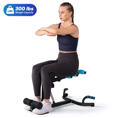 （Live Only）Special Link for Flash sale Merach Deep Squat Machine, Adjustable Glutes workout for Home Gym Workout Training, Sit Up Machine for Abs and Muscle Building,  Abdominal bench, Push Up Fitness Equipment BackToSchool