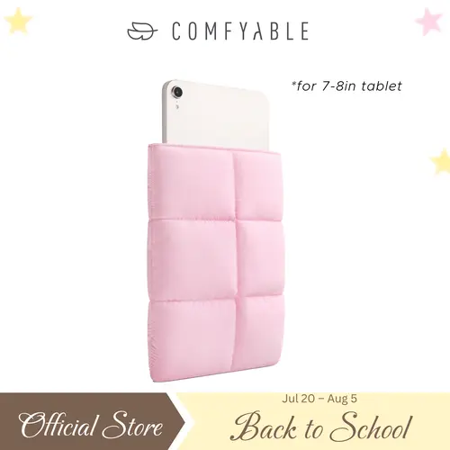 COMFYABLE Puffy Tablet Sleeve Compatible for iPad mini 7 2024 A17 Pro, Mini 6 2021 A15, Quilted Puffer Kindle Carrying Case, Back to School
