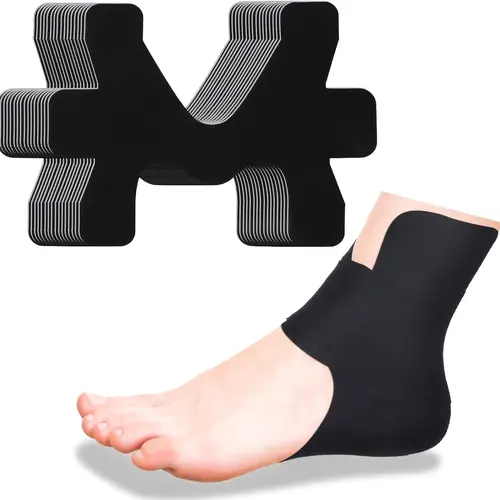 Summerwins Pre Cut Ankle Kinesiology Tape (10 Pre Cut Strips, 13.39 x 10.04 inches) Unisex Waterproof Ankle Stabilizer, Breathable Elastic Athletic Tape for Youth, Pain Relief, Swelling Reduction, Supports Ligaments, Free Range of Motion, Running