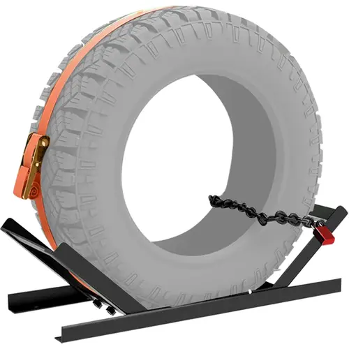 Semi-Truck Spare Tire Carrier with Ratchet Strap Chain Truck Tire Storage Rack Portable Adjustable Tire Secure Holder,car accessories