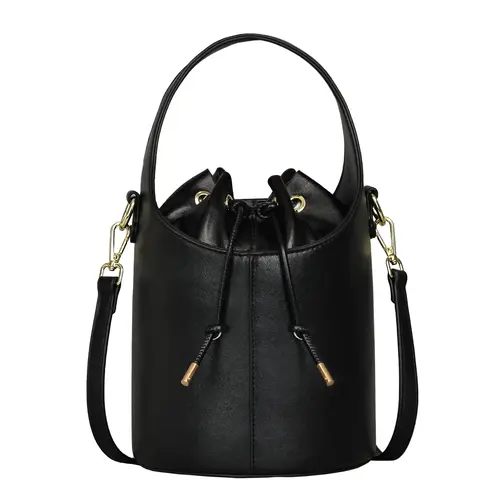 RIVERICH Women's Faux Leather Dallas Bucket Crossbody Bag - Adjustable Strap, Everyday Purse, Bucket Women's Crossbody & Shoulder Bags for Essentials