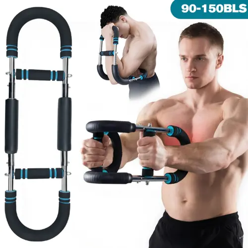 RELIFE SPORTS Men's Adjustable Chest & Arm Trainer, 90-150lbs Resistance, Portable Summer Fitness Equipment for Home, Travel, Office Use, Strengthens Chest, Biceps, Thighs, Abs