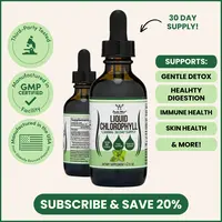 Liquid Chlorophyll Supplement | 1500 mg | 30 Days Supply | Promotes Natural Sustained Energy, Healthy Digestion | Support Natural Detoxification, Immune Health | Double Wood Supplements