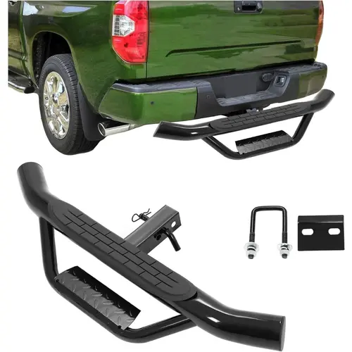 HECASA Automotive Accessories Tow Hitch Step for 2-Inch Receiver, Anti-Slip Bumper Guard, Anti-Rust Strong Steel, 350lbs Capacity for Trailer Tow Trucks, SUVs, Vans, RVs