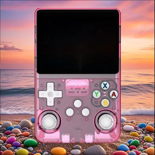WUDS R36S Retro Portable Gaming System - Linux OS, 3.5 in IPS Screen, 3000mAh Battery, 64G TF Card, ABS Cordless Handheld Games Console for Holiday Gifts, Gaming Stuff