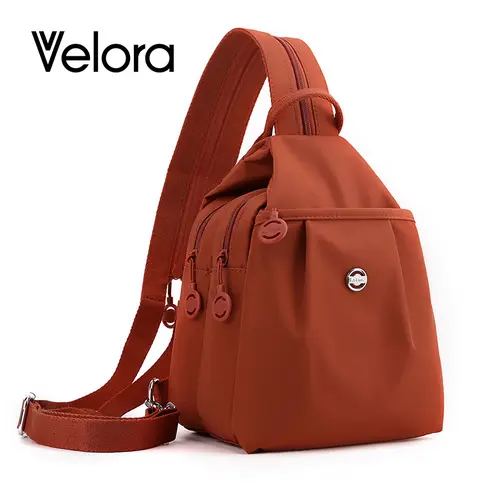 Velora Fashion Oxford Cloth Multifunctional Chest Bag - Adjustable Strap, Side Pouch, Zipper Pocket, Inner Patch Pocket, (12.6*8.27*5.51inch), Gifts for Women, Everyday Accessory for Adults, Bags For Everyday, Everyday Bag