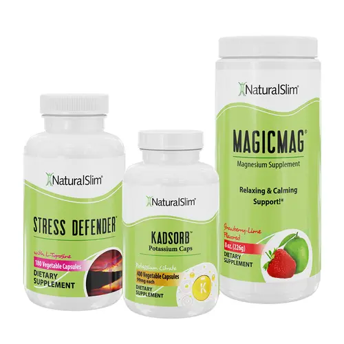 Cortisol Support – NaturalSlim Stress Relief Supplement with MagicMag, Kadsorb & Stress Defender