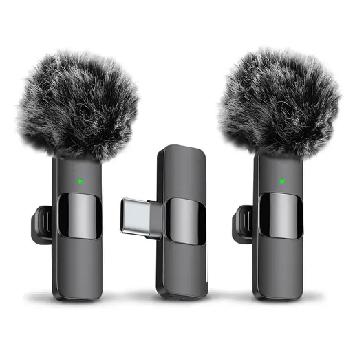 HITOZON Professional Wireless Lapel Microphone - Lightning Plug-and-Play Omnidirectional Condenser Noise Canceling Mic for iPhone7-14 only, Audio Recording, Content Creator Tools with Manufacturer Warranty