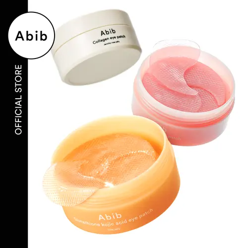 [Abib Official] PDRN Retinal, Collagen & Glutathione Eye Patch Duo/Trio - Korean Skincare Brightening Masks for Dark Circles Treatment, Dry Skin, Firming Hydration (60 Under Eye Pieces)