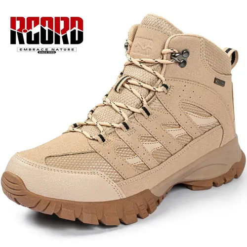 R CORD Womens Hiking Boots Womens Mid Hiking Boots Breathable Outdoor Trekking Boots Backpacking Boots Slip Resistant Shoes