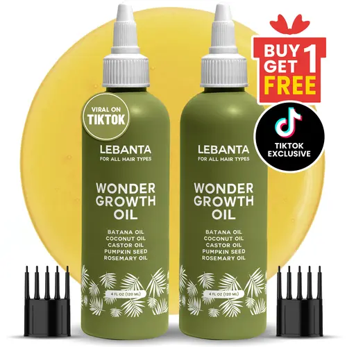 Lebanta Haircare Batana Oil for Hair Growth, Hydrating Scalp Serum for Thickening & Strengthening Hair, with Rosemary & Castor Oil, For Men & Women, 2 Pack, Batana Hair Oil, Vegan