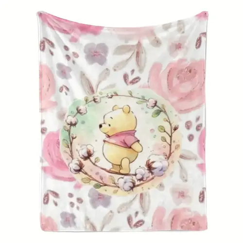 [SummerVibes] DISNEY CLASSIC Winnie the Pooh Blanket, soft and comfortable sofa decoration, outdoor sports multi-purpose blankets