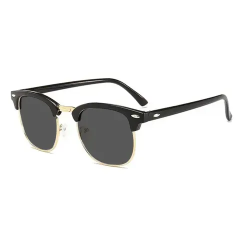 Men's Metal Browline Half-Rim Glasses for All Seasons, Trendy Square Frame Decorative Eyewear, Elegant Business Casual Tinted Lens Glasses for Commute & Daily Wear, Stylish Glasses, Fashion Glasses