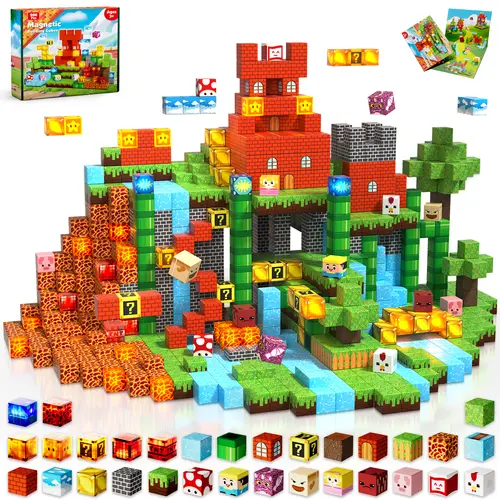 Building Toy – Building Block Set; STEM Montessori Sensory Toy for Boys and Girls Aged 4–8; Multifunctional Design; Ideal for Christmas or Birthday Gifts.
