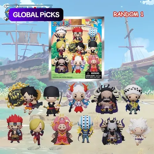 1PC Officially Licensed Luffy and Zoro Mystery Blind Bag Aesthetic Keychain Charm, Random 3D Anime Character Bag Clip, Bags Accessories for Friends, Keychain Surprise Collectibles, Blind Bag Keyring #GLOBAL PICKS