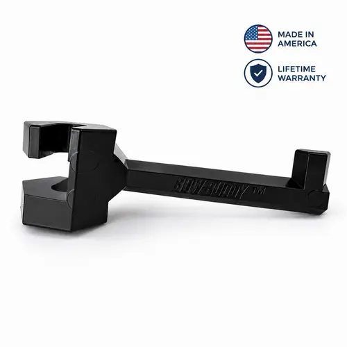 Bow Buddy PRO XL  -  Injection Molded Twist-On, Universal Fit with Spacer, 80+ lb Capacity, Organizer for Trucks & SUVs, Lifetime Warranty, Made in USA, Tool Free Install