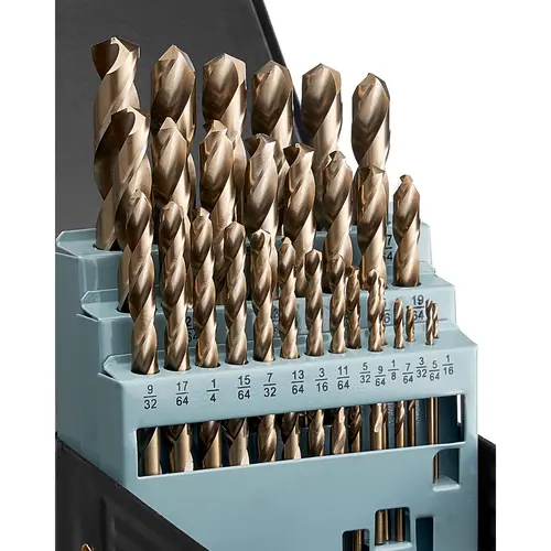 【Summerfinds】VEVOR Cobalt Drill Bit Set,29 PcsM35 High Speed Steel Cobalt Drill Bits with Storage Casefor Drilling MetalStainless SteelAluminum AlloyWoodPlasticfor Professional Work and Home DIY, Tools,father'sdaygifts