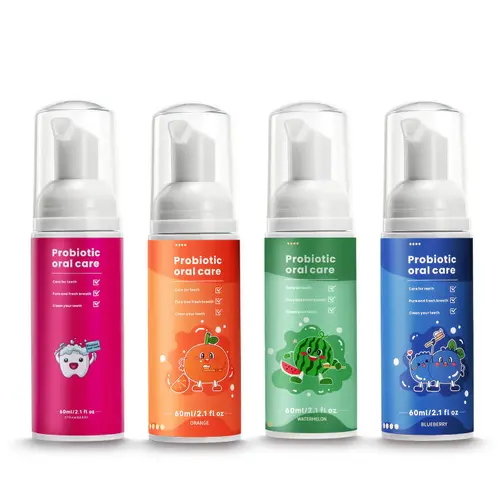 YEKLIKE Kids Foaming Fluoride-Free Toothpaste - Gentle Effective Healthy Dental Care Oral Health Toothpaste, Cleansing for U-Shaped Toothbrush Toddlers, Healthy Toothpaste