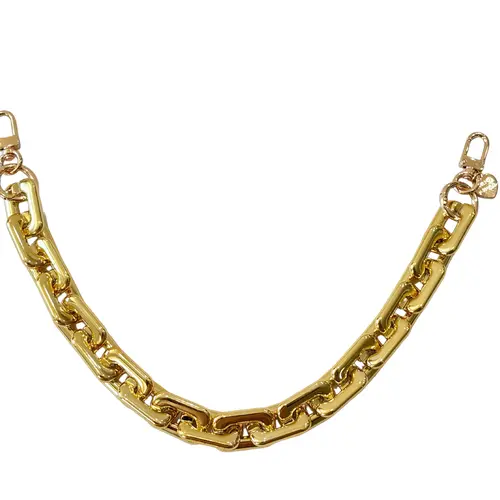 Gold Blush GlamLinks – Chunky Metallic ACRYLIC Bag Chain for Purses, Handbags & Crossbodies (Decor or Handle)