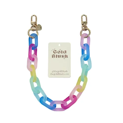 Gold Blush PopLinks - Chunky Acrylic Bag Chain for Purses, Handbags & Crossbodies (Decor or Handle)