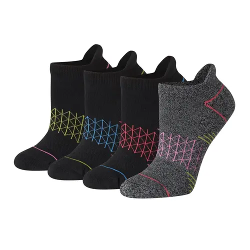 Hanes Absolute Comfort Women's Heel Shield Socks 4-pairs Intimates Multi Pack Comfortable Fit Soft Stretch Fabric Breathable Hwach4