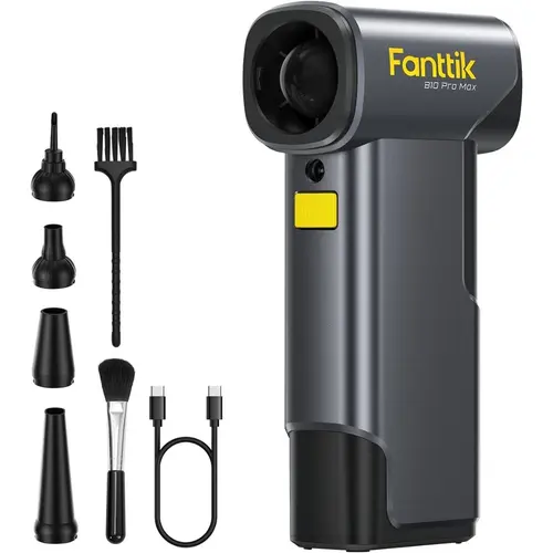 【DealsForYouDays】Fanttik B10 Pro Max 7.2V Electric Air Duster, Cordless Duster with 130000 RPM Brushless Motor, 6 Adjustable Levels, 28.8wh Rechargeable Battery, Air Blower for Workbench, PC Fans and Outdoor SummerWins