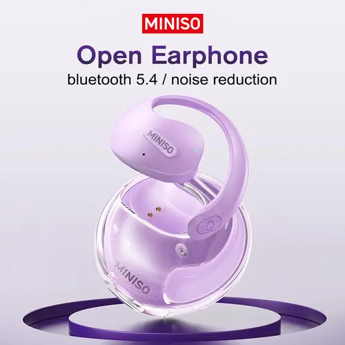 MINISO X15Pro Wireless Headphone - Bluetooth 5.4 Earbuds Wireless, Sweat-Proof Sport Earphones with HIFI Sound, Noise Reduction, Remote Control
