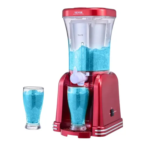 【DealsForYouDays】VEVOR Slushy Machine for Home, 32oz Tank Home-use Margarita Machine, Smoothie Frozen Drink Maker with Food-grade Materials, Slushie Machine for Home DIY, Kids Parties, Red