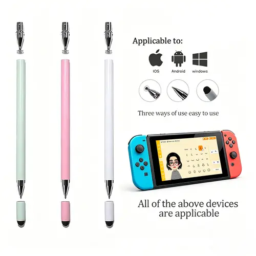 3-in-1 Stylus Pen for Touch Screen, High Precision Universal Stylus Pen for iTablets, Phones, Switch,practical, suitable for all ages, can be used as a birthday gift DormEssentials BackToSchool