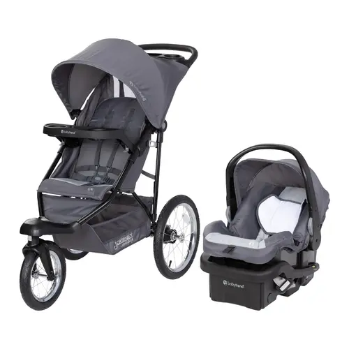 Baby Trend® Journey Jogger Stroller Travel System w/ EZ-Lift™ Infant Car Seat, All-Terrain Bicycle Tires & Large Ratcheting Canopy