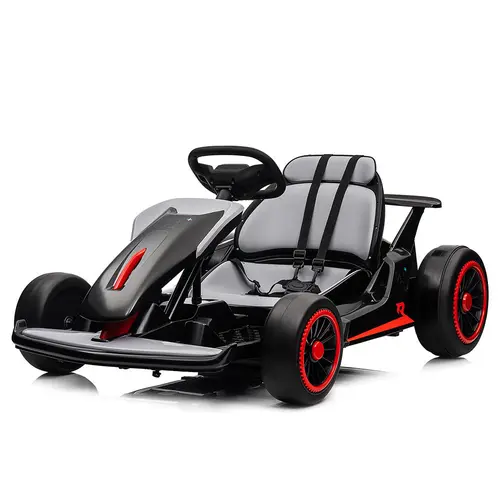 【DealsForYouDays】GARVEE 24V Drift Go Kart for Ages 6 and Up with Dual 200W Motors, 7AH Battery, Electric Pedals, and Multiple Color Options- Outdoor Electric Race Toy