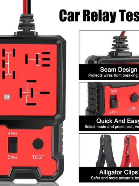 Automotive Relay Tester Tool for summer, 12V/24V Car Relay Tester, Automotive Relay Tester Tool 2026, Code Readers and Scan Tools, Diagnostic, Test and Measurement Tools, gift for men, father's day gift