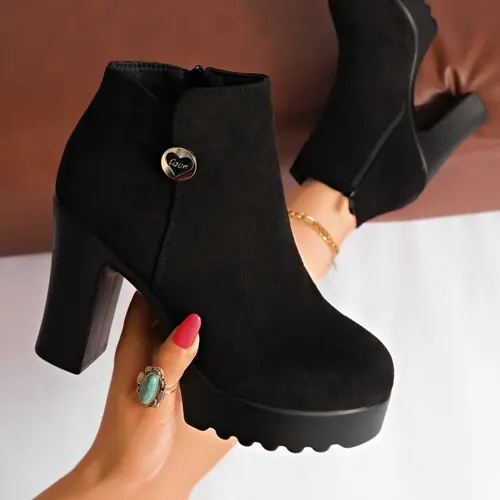 Women's Chunky Heel Boots, Side Zip Closure, Waterproof Thick Sole Design, Fashionable Shoes for All Occasions