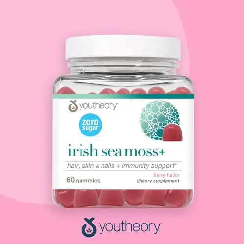 Youtheory Zero Sugar Irish Sea Moss Gummy 60ct