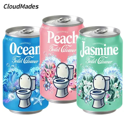 CloudMades Automatic Toilet Bowl Cleaner, Drop-In Tank Cleaner for Bathroom, Prevent Stains, Up to 12 Months of Continuous Cleaning, Toilet Freshener with Ocean, Jasmine, Peach, Sweet & Citrus Scents