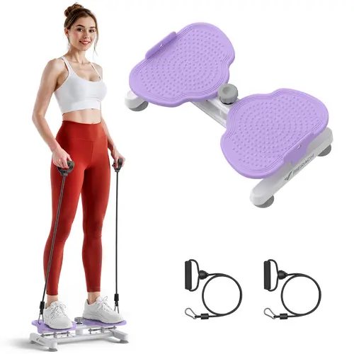 Merach Waist Twister Machine Ab Board for Women Core Workout Equipment Portable Waist Toner for Aerobic Exercise Home Gym Cardio with Resistance Bands Abdominal Muscle Trainer Abdominal Shaper Summervibes