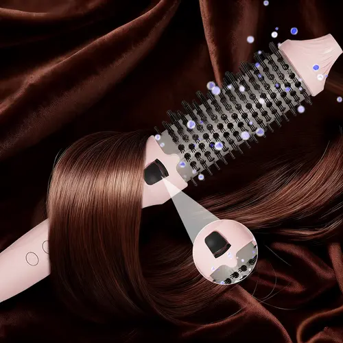 Thermal Brush For Blowout Look, Dry Bar Blowouts, Personal Care Appliances, 1.5 Inch Heated Round Brush, negative ions, no hairknots, Smooth out frizz, Hot Brush Styler For Travel, Home, Lightweight Hair Dryer, Thermal Ionic Brush