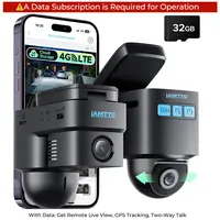 LAMTTO 4G LTE Car Security Camera with 24/7 Live View from Phone – 7-Day FREE Trial Then $0.41/Day | GPS Tracking, OBD Parking Monitor & Real-Time Alerts | Cellular Car Camera & Dash Cam & Car Accessories