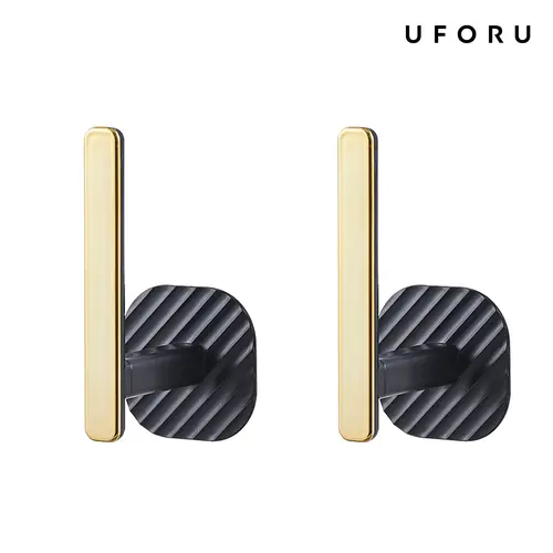 UFORU 6 Plastic Self-Adhesive Wall Organizer Hooks & Rails, Multifunctional Rustproof Hangers, Door Hanging Organizer, Holds Keys, Hats, Towels, Hair Rings, Clip or Wall Use, Suitable for Entrance Hallways, Bathrooms