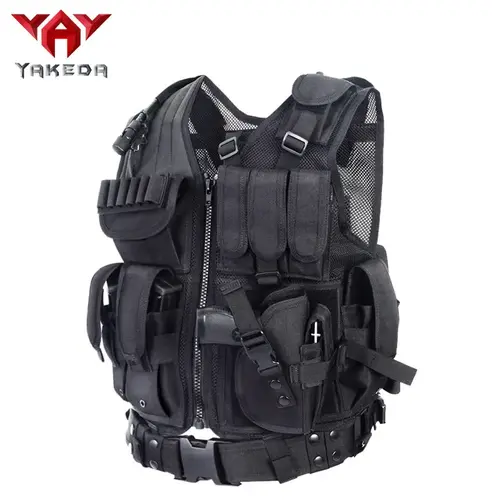 YAKEDA VT-1063 Unisex Military Style Vest - Tactical Activewear with Versatile Pockets for Hunting, Outdoor Activities, Military Style Vests