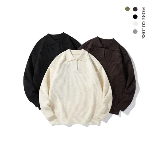 Men's Classic Preppy V-Neck Plain Solid Lightweight Long Sleeve Knit Sweater - Unisex 18-35 Fit Men's Clothing, Polyester Fabric, Gifts for Him, Hand Wash Only, Spring