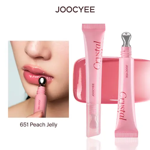JOOCYEE Crystal Gloss - Glass Lip Hydrating & Moisturizing Non-Sticky Lip Glossy with 8H Moisture, Dewy High Shine Finish, Smooths Lip Lines, Icy Feeling Silky Soft Lips Summer Essentials