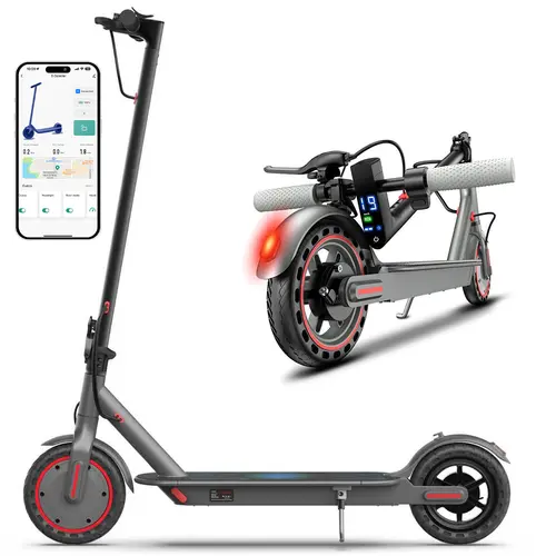SummerVibes AOPO Unisex Modern Metal Motorized Scooter - 350W Motor, 19 MPH Top Speed, 36V Battery, 16 Mi Max Range, Foldable, Multifunctional with App Control, Dual Braking System, Ideal Gift for Family